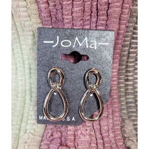 (3 for $15)~JoMa~Silvetone Infinity Earrings- NWT